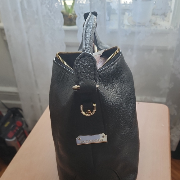 Burberry Black Leather Shoulder Bag